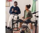 5Core Drum Throne Thick Padded Percussion Seat Drummers Stool Guitar Chair Stand
