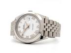 Rolex Datejust 41 White Roman Dial Stainless Steel Jubilee Automatic 41MM 126300