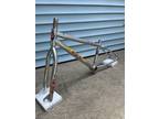Chrome 1998 GT Pro Series 24" BMX Cruiser Frame Fork Set Old Mid School Bubble