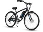 Huffy Everett 27.5 Inch Class 1 eBike, 20MPH, 7-Speed, 350W Motor, Black
