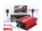500W Car Motorcycle 12V 2 Channel Audio Stereo Power AMP Amplifier Subwoofer Red
