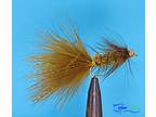 Woolly Bugger OLIVE Bead Head Fly Fishing Flies - One Dozen - Streamer