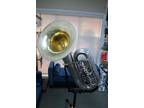 King 1241 BBb 4 Valve Tuba W/Decent Silver Finish, Great Player, Serviced In 24