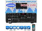 2000W 2 Channel Amp Stereo Amplifier Home Theater Audio Power Amplifier