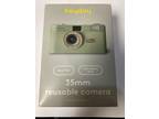 Heyday 35mm Reusable Camera Focus Free w/ Built-in Flash White / Cream