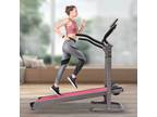 Folding Treadmill for Home LEDScreen Foldable Running Machine W/Incline