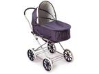 3-in-1 Doll Pram/Carrier/Stroller - Navy/White