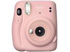 Fujifilm Instax Mini 11 blush pink Fuji Instant Film Camera FOR PARTS ONLY