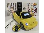 Sharper Image VW Beetle AM/FM Radio Alarm Clock, Connect IPOD MP3 Player Tested