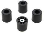 4 Large #1 Round Rubber Feet 1.375 H X 1.375 D Amps, Radio Cases - Free S&H