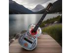 Suzuki No.33 Classical Guitar Vintage Custom Harley Sheet Metal Plays Rare