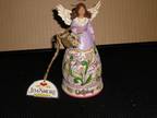 Jim Shore Heartwood Creek - October Angel W/ Opal Birthstone