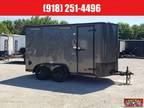 2024 Cargo Craft Cargo Craft EV7142 7X14 Charcoal Gray / Black out