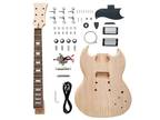 DIY Electric Guitar Kit,Right Handed with Mahogany Body Rosewood Fingerboard