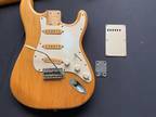 vintage 1970s 1980s solid maple guitar body - estate find