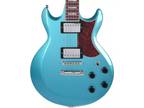 AX 6 String Solid-Body Electric Guitar, Right, Metallic Light Blue, Full (AX120M