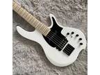 Factory 5 Strings White Electric Bass Maple Neck Basswood Body Black Hardware