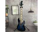 1962 Precision Electric Bass Guitar 5 String Blue Body Maple Fretboard