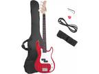 Electric Bass Guitar Full Size 4 String Rosewood Basswood Fire Style Exquisite B