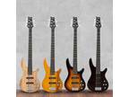 New Glarry Professional GIB Electric 5 String Bass Guitar with Bag Xmas Gift