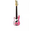 Zenison LEFT Handed YOUTH Electric BASS Guitar PINK 4 String 36" Kids Girls