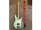 Sterling by Music Man SUB 4 String Electric Bass with Strap - Mint Green