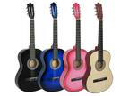 Beginners Acoustic Guitar With Guitar Case, Strap, Tuner and Pick 38"