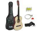 38" Kids Acoustic Guitar Full Size 6-String Guitar for Starter Beginner Natural