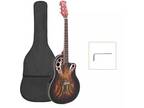 Glarry 41" Popular Spruce Cutaway Acoustic-Electric Guitar EQ Bag With Bag