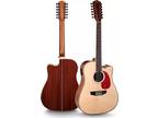 42” Acoustic Electric Guitar, 12 String Full Size Acoustic Guitar Bundle with