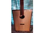 Dan Tu Thung Vietnamese 4-String Box Guitar with soft Backpack Case Excellent!!