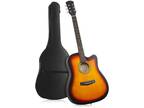 41-inch Beginner Cutaway Acoustic Guitar - Starter Kit w Gig Bag - Sunburst