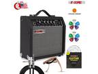 5 Core 20W Electric Guitar Amp, Guitar Amplifier W/Built-In Speaker -/⚫