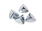 4 x Durable Guitar Amp Speaker Cabinet Steel Corners Sector 28mm ,Chrome
