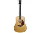 Used Squier [phone removed]-021 Acoustic Guitar Natural
