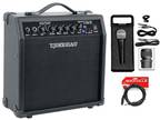 Rockville G-AMP 20 Watt Guitar Amplifier Combo Amp Bluetooth/Delay + Microphone