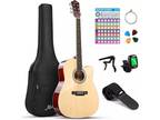 41" Acoustic Guitar for Beginner Adult Teen Full Size Guitarra Acustica with Cho