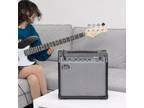 Glarry Wood-Based Panel Bass Amplifier Portable 40 Watts Electric AMP Black