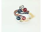 Wire Wrap Spiral Christmas Rings