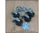 Penn-Elcom 5295+5299 2" Pop-Out Casters with Metal Socket 4pc set