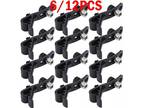 6/12pcs Shockproof Microphone Drum Rim Clip Tom Snare Mount Mic Clamps Holder
