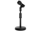 Desk Mic Stand Upgraded Adjustable Table Microphone Stand With Mic Clip Compatib