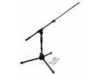 GRIFFIN Short Microphone Boom Stand | Small Low Mic Holder Guitar Amp Mount Drum