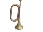 Vintage Cavalry Trumpet Marching Bugle, Solid Copper and Brass Bugle Blowing