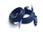 2pack 25 ft Speakon to 1/4" Male Speaker Cables, Professional Audio Amplifier