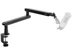 VIVO Clamp-on Low Profile Height Adjustable Heavy Duty Microphone Desk Mount