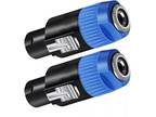 Speakon To 1/4 Adapter Connector, Upgraded 1/4" Female To Male Connector Speaker