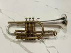 Vintage King Master H. N. White Silversonic Model Cornet Solid Sterling Bell