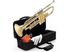 Mendini By Cecilio Bb Trumpet w/Case, Cloth, Oil & Gloves - Gold+Maintenance Kit