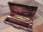 Vintage MONARCH LYON Chicago Trumpet Brass & Nickel Silver